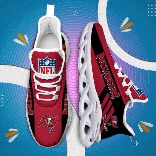 Tampa Bay Buccaneers Custom Name Max Soul Shoes V04 - Image 7