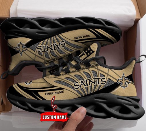 New Orleans Saints Custom Name Max Soul Shoes V09 - Image 4