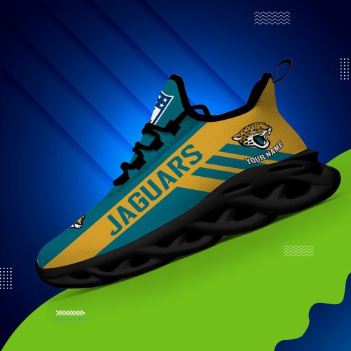 Jacksonville Jaguars Custom Name Max Soul Shoes V04 - Image 4