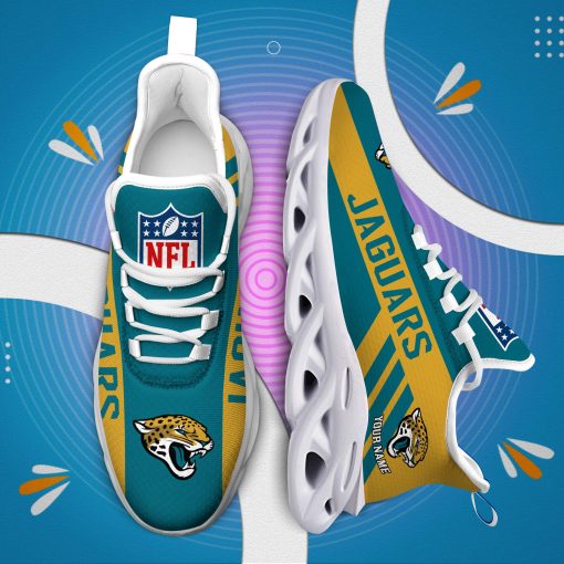 Jacksonville Jaguars Custom Name Max Soul Shoes V04 - Image 7