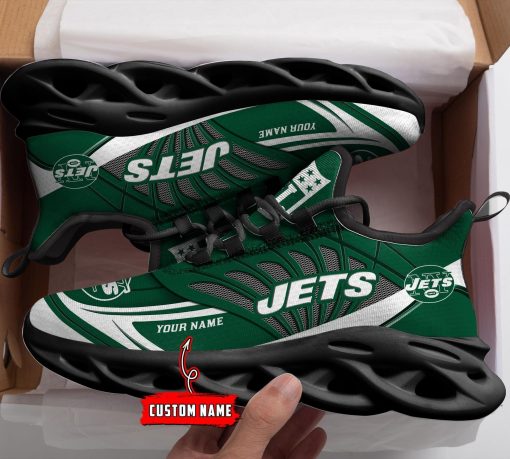 New York Jets Custom Name Max Soul Shoes V09 - Image 4