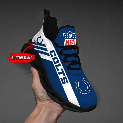 Indianapolis Colts Custom Name Max Soul Shoes V04 - Image 3