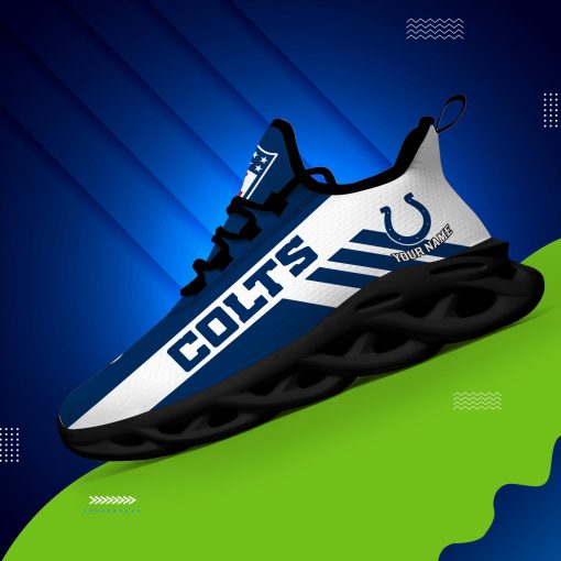 Indianapolis Colts Custom Name Max Soul Shoes V04 - Image 4