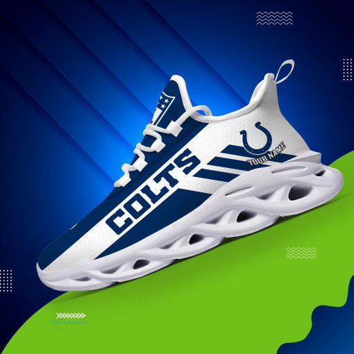 Indianapolis Colts Custom Name Max Soul Shoes V04 - Image 5