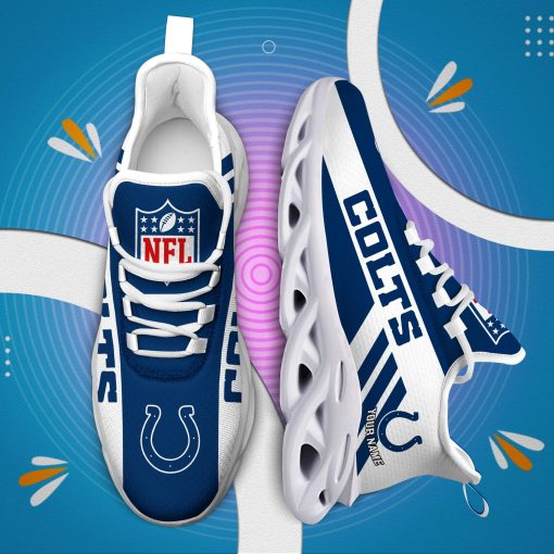 Indianapolis Colts Custom Name Max Soul Shoes V04 - Image 7