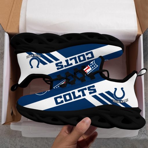 Indianapolis Colts Custom Name Max Soul Shoes V04 - Image 8