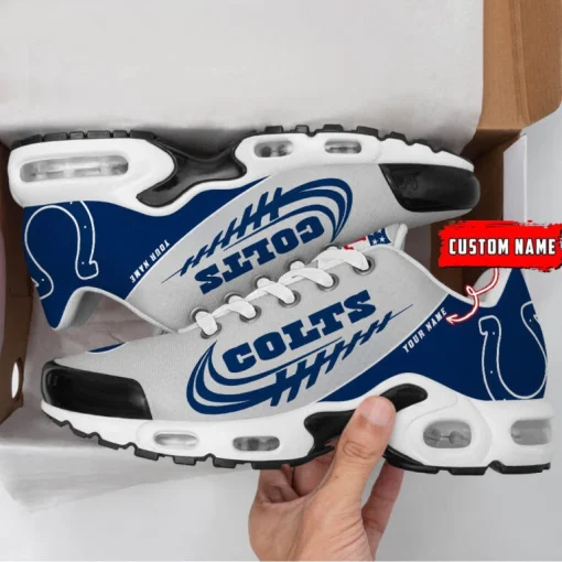 Indianapolis Colts Custom Name Air Cushion Sports Shoes V20 - Image 3