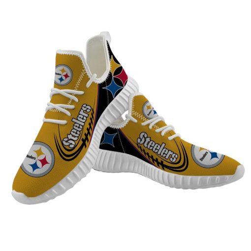 Pittsburgh Steelers Shoes Customize Sneakers YZ Shoes V41 - Image 2