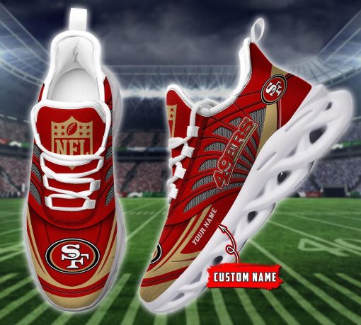 San Francisco 49ers Custom Name Max Soul Shoes V09 - Image 3