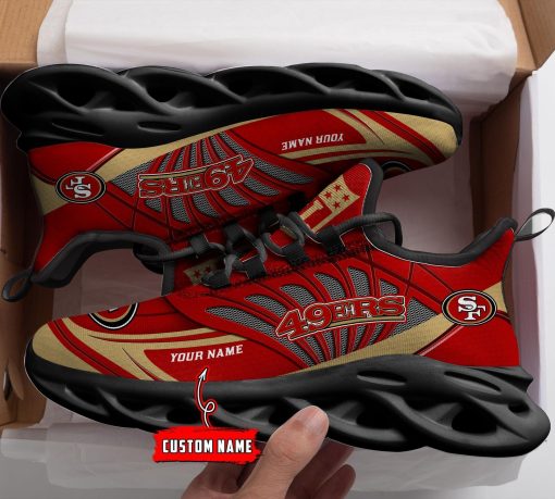 San Francisco 49ers Custom Name Max Soul Shoes V09 - Image 4
