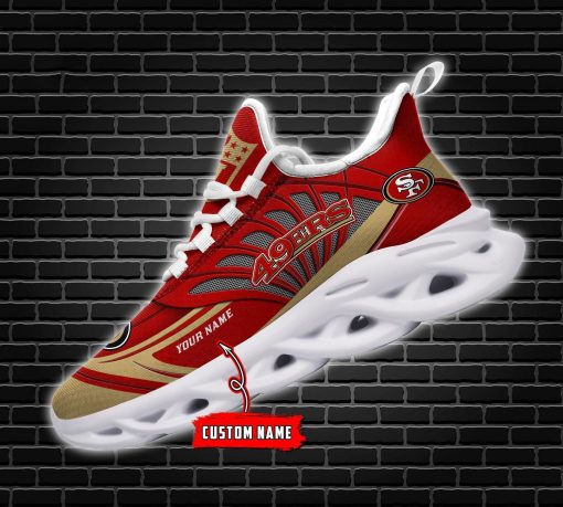 San Francisco 49ers Custom Name Max Soul Shoes V09 - Image 5