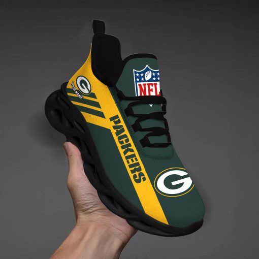 Green Bay Packers Custom Name Max Soul Shoes V04 - Image 3