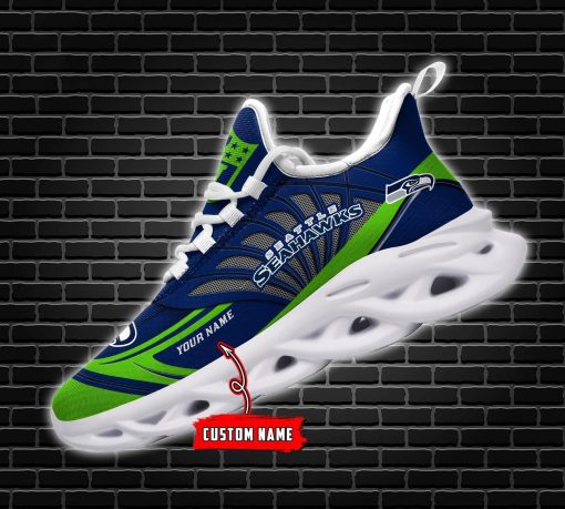 Seattle Seahawks Custom Name Max Soul Shoes V09 - Image 5