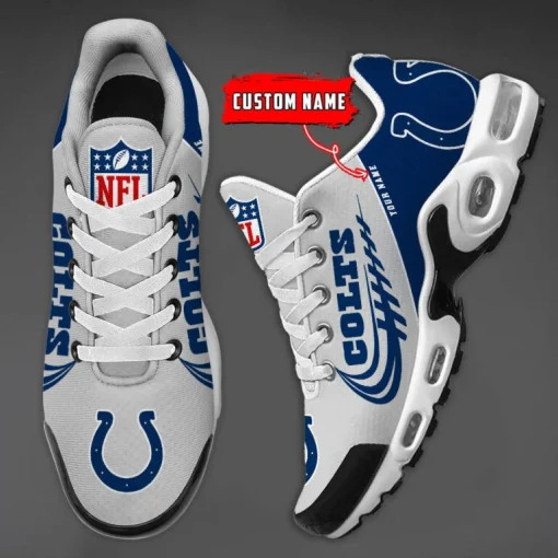 Indianapolis Colts Custom Name Air Cushion Sports Shoes V20 - Image 4