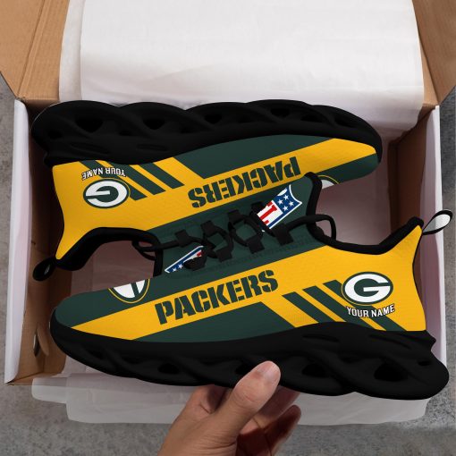 Green Bay Packers Custom Name Max Soul Shoes V04 - Image 8