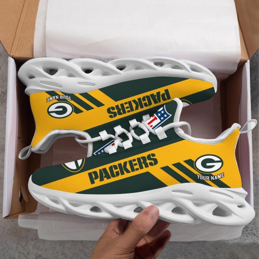 Green Bay Packers Custom Name Max Soul Shoes V04 - Image 9