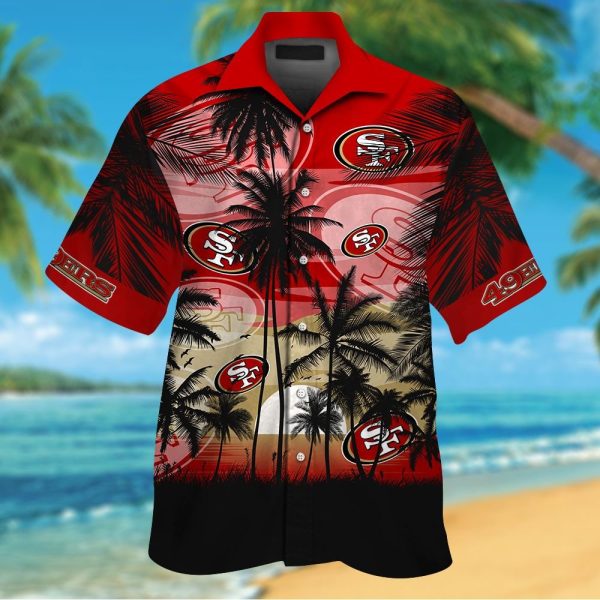 49ers aloha shirt, 49ers hawaiian, 49ers hawaiian shirt, hawaiian 49ers shirt, niners hawaiian shirt, san francisco 49ers hawaiian shirt