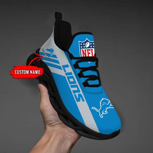 Detroit Lions Custom Name Max Soul Shoes V04 - Image 3