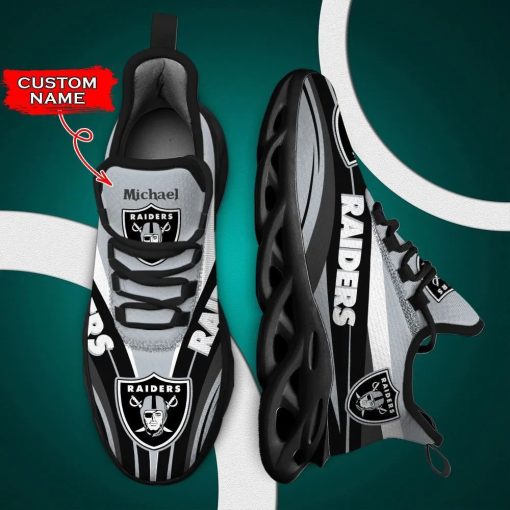 Las Vegas Raiders Max Shoes Custom Name V50 - Image 5