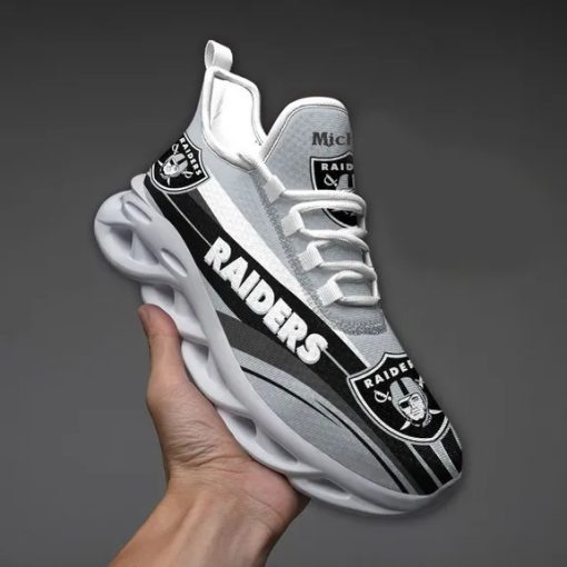 Las Vegas Raiders Max Shoes Custom Name V50 - Image 3