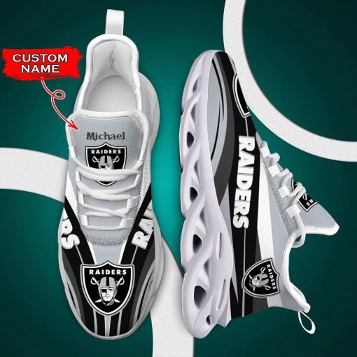 Las Vegas Raiders Max Shoes Custom Name V50 - Image 6