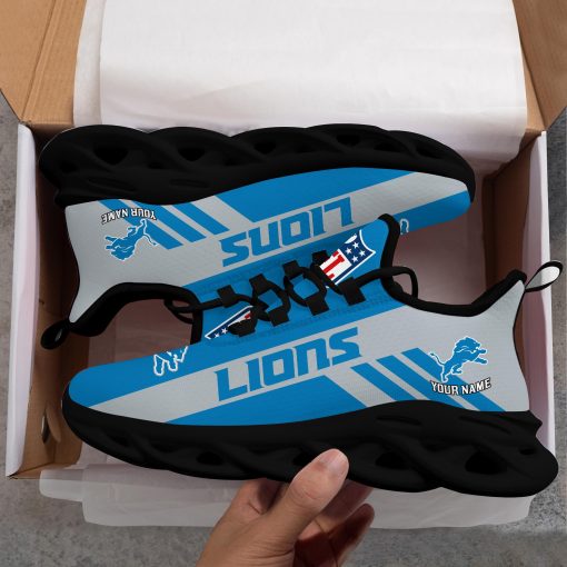 Detroit Lions Custom Name Max Soul Shoes V04 - Image 8
