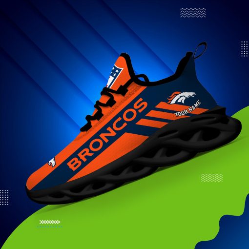 Denver Broncos Custom Name Max Soul Shoes V04 - Image 4