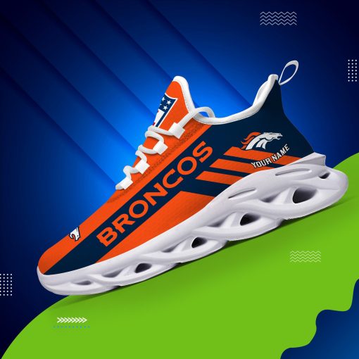 Denver Broncos Custom Name Max Soul Shoes V04 - Image 5