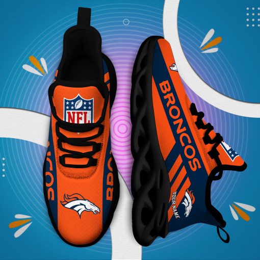 Denver Broncos Custom Name Max Soul Shoes V04 - Image 6