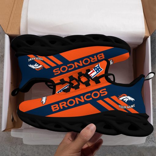 Denver Broncos Custom Name Max Soul Shoes V04 - Image 8