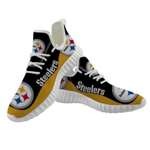 Pittsburgh Steelers Shoes Customize Sneakers YZ Shoes V21 - Image 2