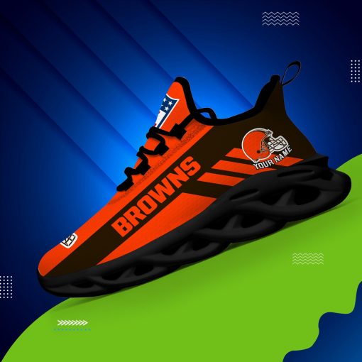 Cleveland Browns Custom Name Max Soul Shoes V04 - Image 4