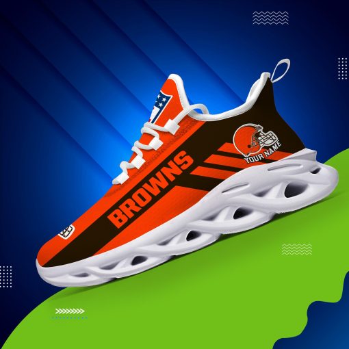 Cleveland Browns Custom Name Max Soul Shoes V04 - Image 5
