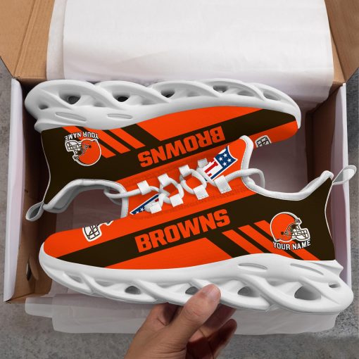 Cleveland Browns Custom Name Max Soul Shoes V04 - Image 9