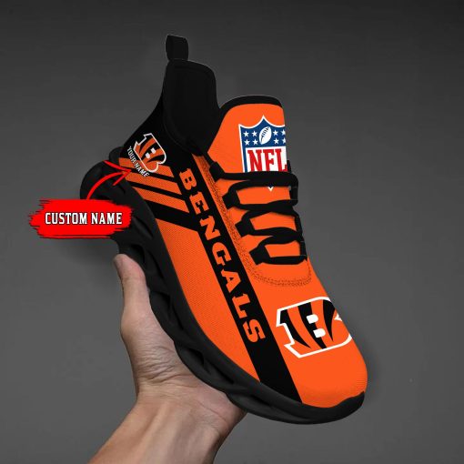 Cincinnati Bengals Custom Name Max Soul Shoes V04 - Image 3