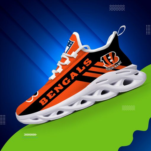 Cincinnati Bengals Custom Name Max Soul Shoes V04 - Image 5