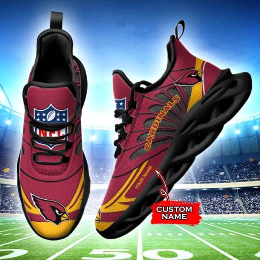Arizona Cardinals Custom Name Max Soul Shoes V09 - Image 3