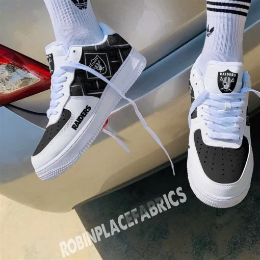 Las Vegas Raiders Shoes AF 1 Perfect Gift For Fans V02 - Image 3