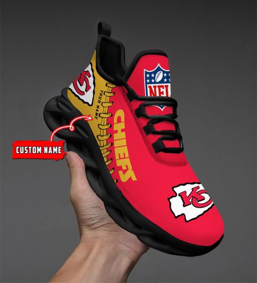 Kansas City Chiefs Custom Name Max Soul Shoes V15 - Image 3