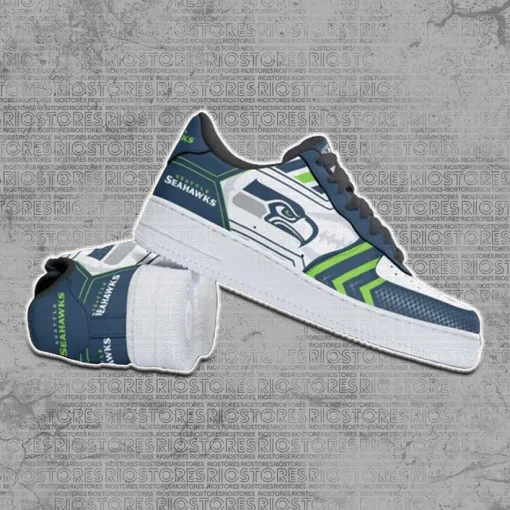 Seattle Seahawks Shoes AF 1 Perfect Gift For Fans V02 - Image 3