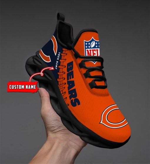 Chicago Bears Custom Name Max Soul Shoes V15 - Image 3