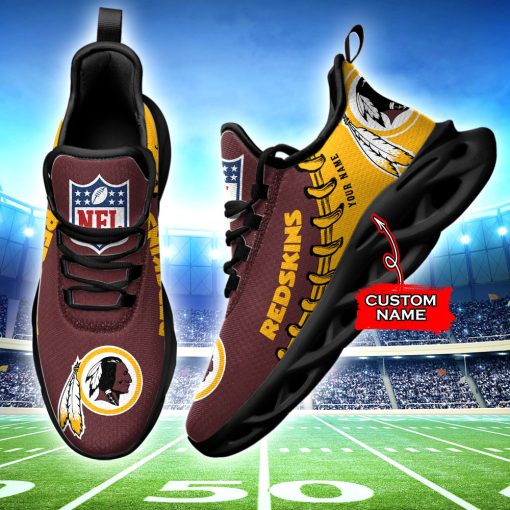 Washington Commanders Custom Name Max Soul Shoes V15 - Image 3