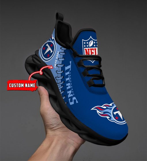 Tennessee Titans  Custom Name Max Soul Shoes V15 - Image 3