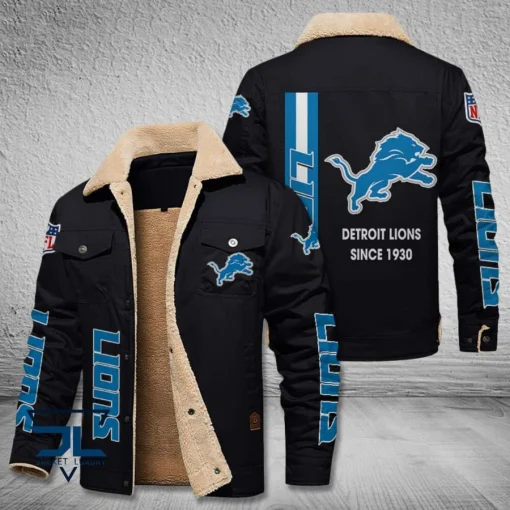 DTL Fleece Leather Jacket V3116 - Image 3