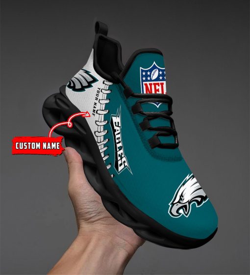 Philadelphia Eagles Custom Name Max Soul Shoes V15 - Image 3