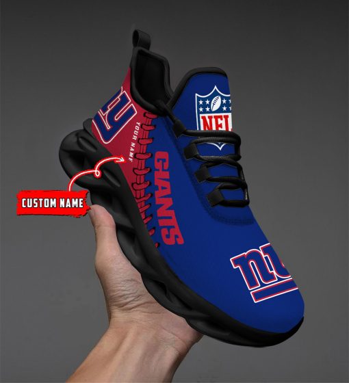 New York Giants Custom Name Max Soul Shoes V15 - Image 3