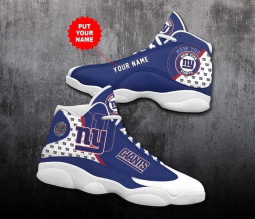 New York Giants Air 13 Custom Name Personalized Shoes V55 - Image 3