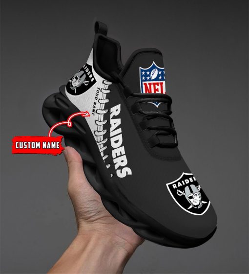 Las Vegas Raiders Custom Name Max Soul Shoes V15 - Image 3