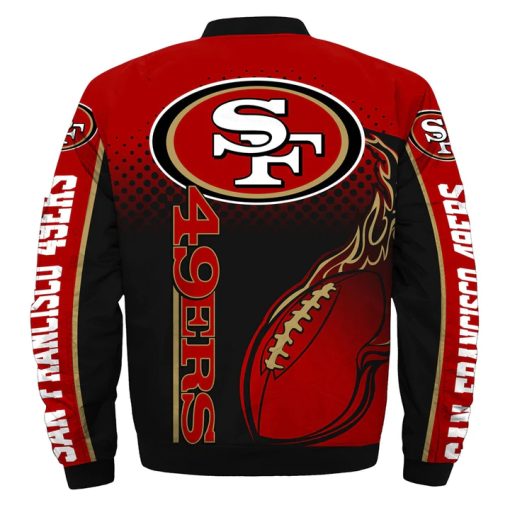 San Francisco 49ers Bomber Jackets All Over Print V29 - Image 3
