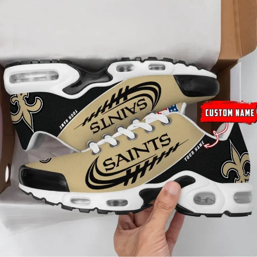 New Orleans Saints  Shoes Custom Max Soul Shoes V10 - Image 3